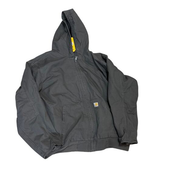 Carhartt Men's 4XL Tall Gravel Cotton Loose Fit Washed Duck Insulated Jacket New - Picture 1 of 4
